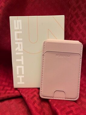 Suritch Pink Magnetic Wallet Phone Card Holder - 14/13/12 iPhone